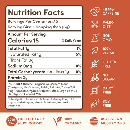 Mushroom Coffee (1 pack - 30 Servings)